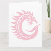 Dragon Styled Letter C, Dragon Alphabet, Monogramm Karte (Vorderseite)