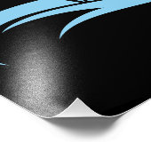 Dragon Styled Letter D, Dragon Alphabet, Monogram Fotodruck (Ecke)