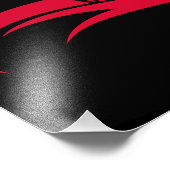 Dragon Styled Letter D, Dragon Alphabet, Monogram Fotodruck (Ecke)