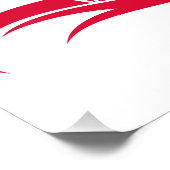 Dragon Styled Letter D, Dragon Alphabet, Monogram Fotodruck (Ecke)