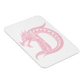 Dragon Styled Letter D, Dragon Alphabet, Monogram Magnet (Rechte Seite)