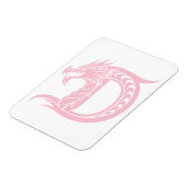 Dragon Styled Letter D, Dragon Alphabet, Monogram Magnet (Linke Seite)