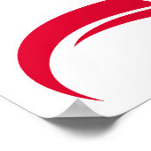 Dragon Styled Letter D, Dragon Alphabet, Monogram Poster (Ecke)