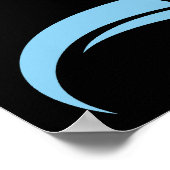 Dragon Styled Letter D, Dragon Alphabet, Monogram Poster (Ecke)