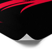 Dragon Styled Letter D, Dragon Alphabet, Monogram Poster (Ecke)