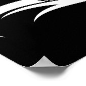 Dragon Styled Letter D, Dragon Alphabet, Monogram Poster (Ecke)