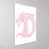 Dragon Styled Letter D, Dragon Alphabet, Monogramm Foliendrucke (Ablage )