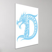 Dragon Styled Letter D, Dragon Alphabet, Monogramm Foliendrucke (Ablage )