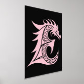 Dragon Styled Letter E, Dragon Alphabet, Monogramm Foliendrucke (Ablage )
