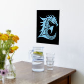 Dragon Styled Letter E, Dragon Alphabet, Monogramm Foliendrucke (Ablage(Küche))