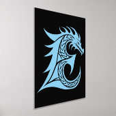 Dragon Styled Letter E, Dragon Alphabet, Monogramm Foliendrucke (Ablage )