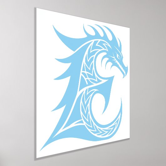 Dragon Styled Letter E, Dragon Alphabet, Monogramm Foliendrucke (Ablage )