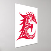 Dragon Styled Letter E, Dragon Alphabet, Monogramm Foliendrucke (Ablage )