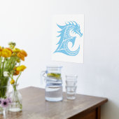 Dragon Styled Letter E, Dragon Alphabet, Monogramm Foliendrucke (Ablage(Küche))