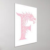 Dragon Styled Letter F, Dragon Alphabet, Monogramm Foliendrucke (Ablage )