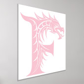 Dragon Styled Letter F, Dragon Alphabet, Monogramm Foliendrucke (Ablage )