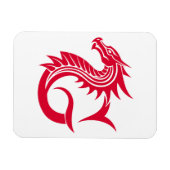 Dragon Styled Letter G, Dragon Alphabet, Monogram Magnet (Horizontal)