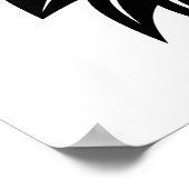 Dragon Styled Letter G, Dragon Alphabet, Monogram Poster (Ecke)