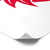 Dragon Styled Letter G, Dragon Alphabet, Monogram Poster (Ecke)