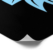 Dragon Styled Letter G, Dragon Alphabet, Monogram Poster (Ecke)