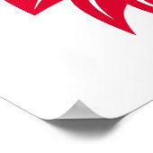 Dragon Styled Letter G, Dragon Alphabet, Monogram Poster (Ecke)