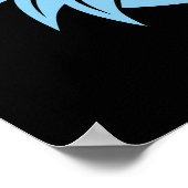 Dragon Styled Letter G, Dragon Alphabet, Monogram Poster (Ecke)