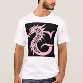 Dragon Styled Letter G, Dragon Alphabet, Monogram T-Shirt