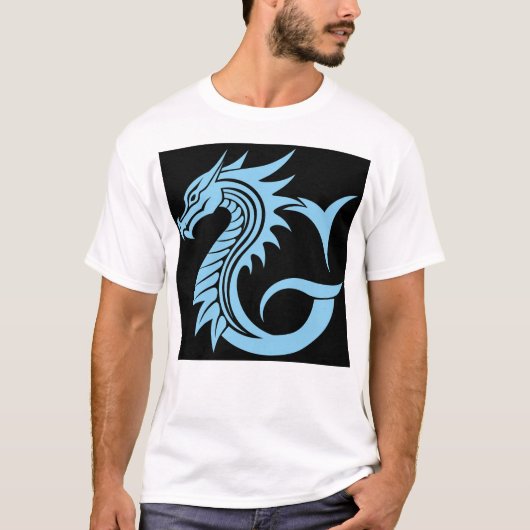 Dragon Styled Letter G, Dragon Alphabet, Monogram T-Shirt (Vorderseite)