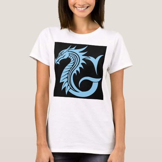 Dragon Styled Letter G, Dragon Alphabet, Monogram T-Shirt (Vorderseite)