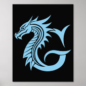 Dragon Styled Letter G, Dragon Alphabet, Monogramm Foliendrucke (Vorderseite)