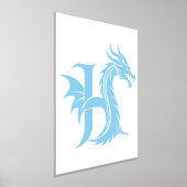 Dragon Styled Letter H, Dragon Alphabet, Monogramm Foliendrucke (Ablage )