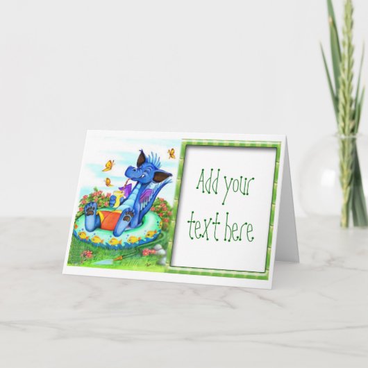 Dragon Summertime Geburtstagsparty Einladungen (Vorderseite)