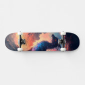 Dragon Sunset mit Orange und Lila Hues Skateboard (Horizontal)