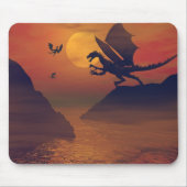 Dragon Sunset Mousepad (Vorne)