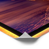 Dragon Sunset Poster (Ecke)