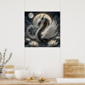 Dragon swan hybrids poster (Küche)