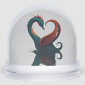 Dragon Swan von der Liebe Schneekugeln (Vorderseite)