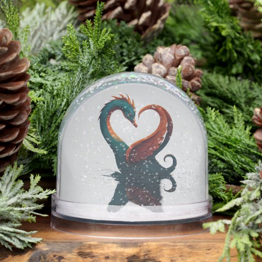 Dragon Swan von der Liebe Schneekugeln (Winter)