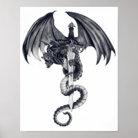 Dragon & Sword Poster Art