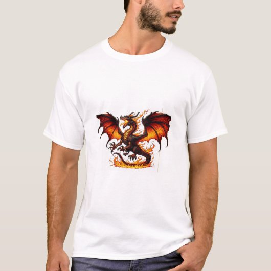 Dragon-T - Shirt mit Feueratmung (Vorderseite)