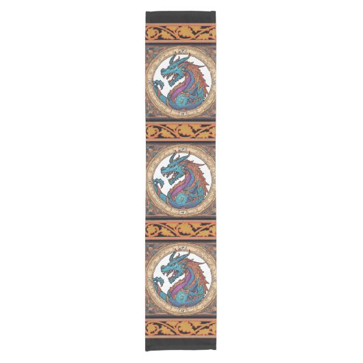 Dragon Table Runner Kurzer Tischläufer (Vorderseite)