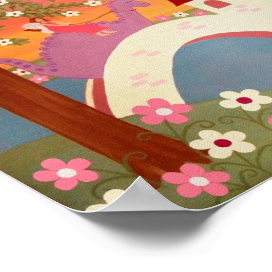 Dragon Tales - 8x10 Prinzessin Fairytale Kinder Ku Poster (Ecke)