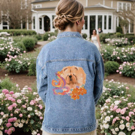 DRAGON-TALEZ-CHOW-Kunst auf der Rückseite Jeansjacke