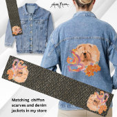 DRAGON-TALEZ-CHOW-Kunst auf der Rückseite Jeansjacke