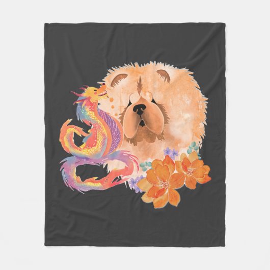 DRAGON-TALEZ: Jahr des Drachen Fleecedecke (Vorderseite)