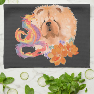 DRAGON-TALEZ: Jahr des Drachen Geschirrtuch