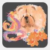 DRAGON-TALEZ: Jahr des Drachen Quadratischer Aufkleber (Vorderseite)