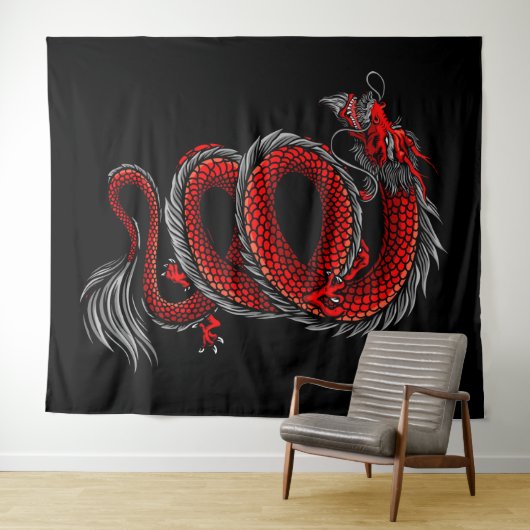 Dragon Tapestry Wandteppich (Beispiel (Horizontal))