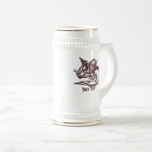 Dragon-Tasse Bierglas (VorderseiteRechts)