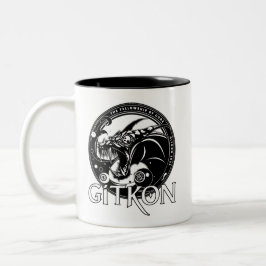Dragon-Tasse | GitKon: Das Fellowship of Code Zweifarbige Tasse